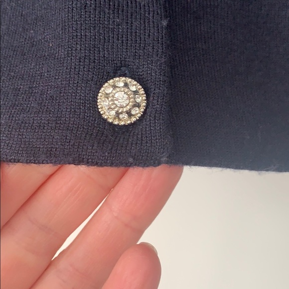 Navy J. Crew wool cardigan - Picture 2 of 3